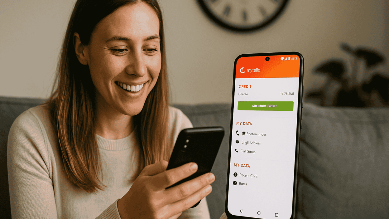 A person holding a phone while checking a world clock app, planning a global call from the USA with a calendar and timezone icons in the background
